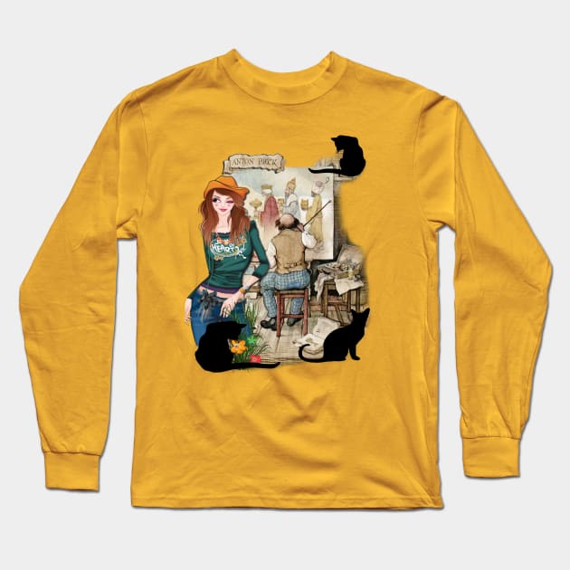 Artist studio Long Sleeve T-Shirt by Just Kidding by Nadine May